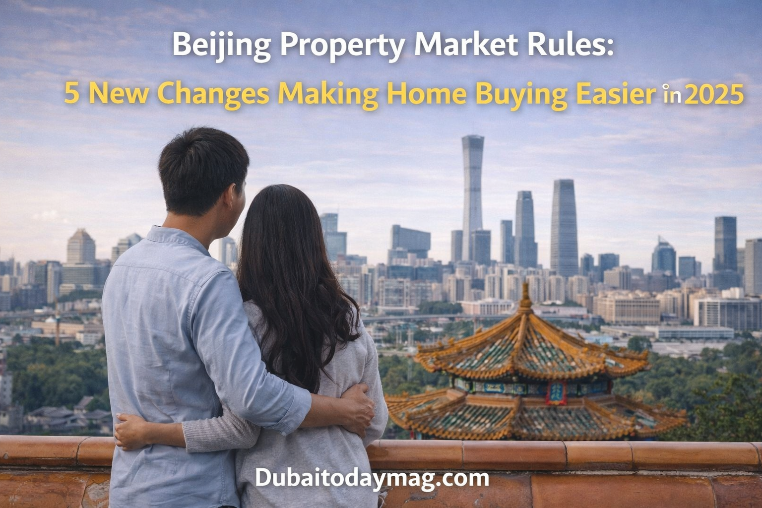 Beijing city skyline showing residential buildings affected by new property market rules