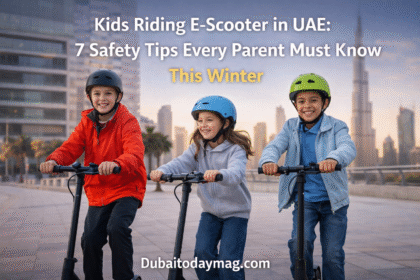 Kids Riding E-Scooter in UAE